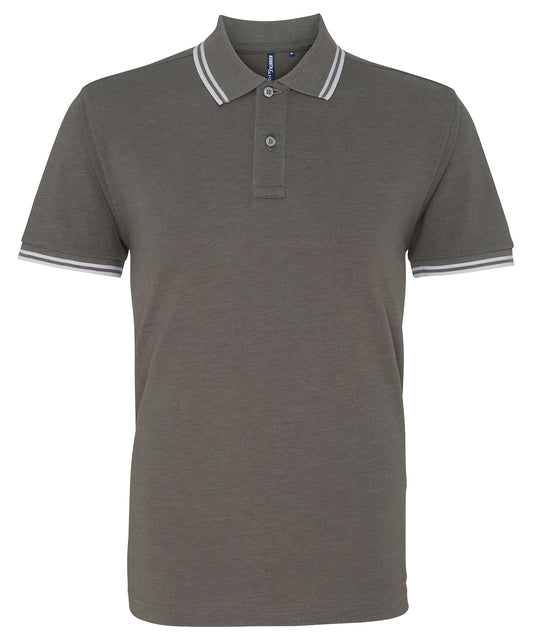 Men's classic fit tipped polo