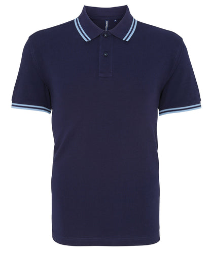 Men's classic fit tipped polo