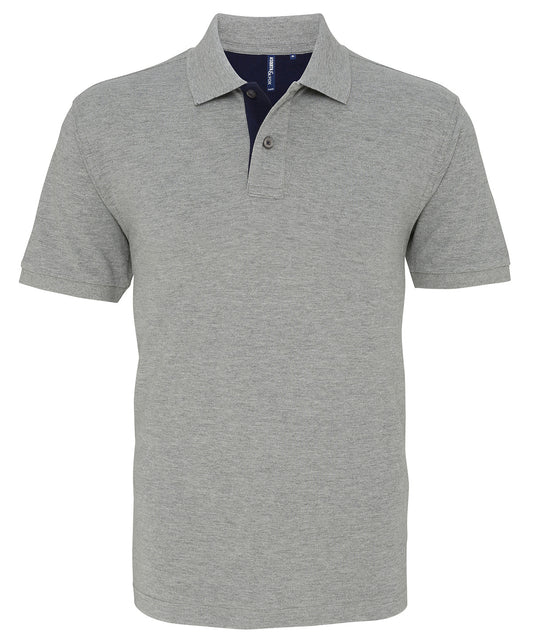 Men's classic fit contrast polo