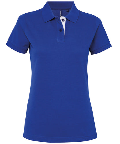 Women's contrast polo