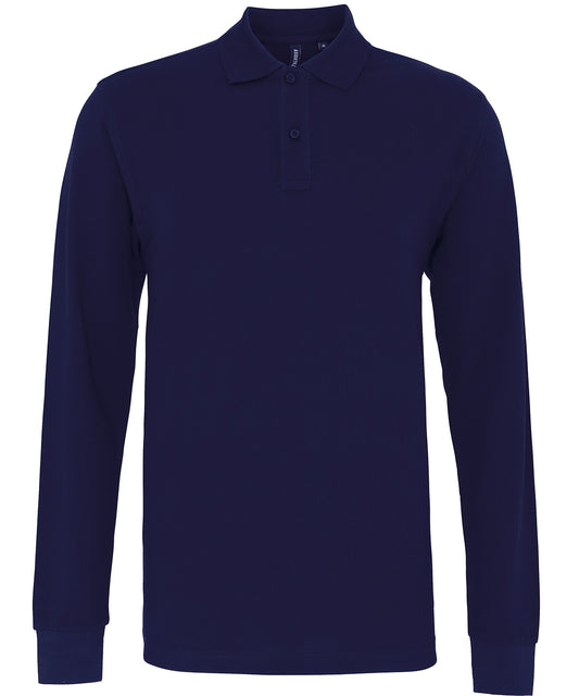 Men's classic fit long sleeved polo