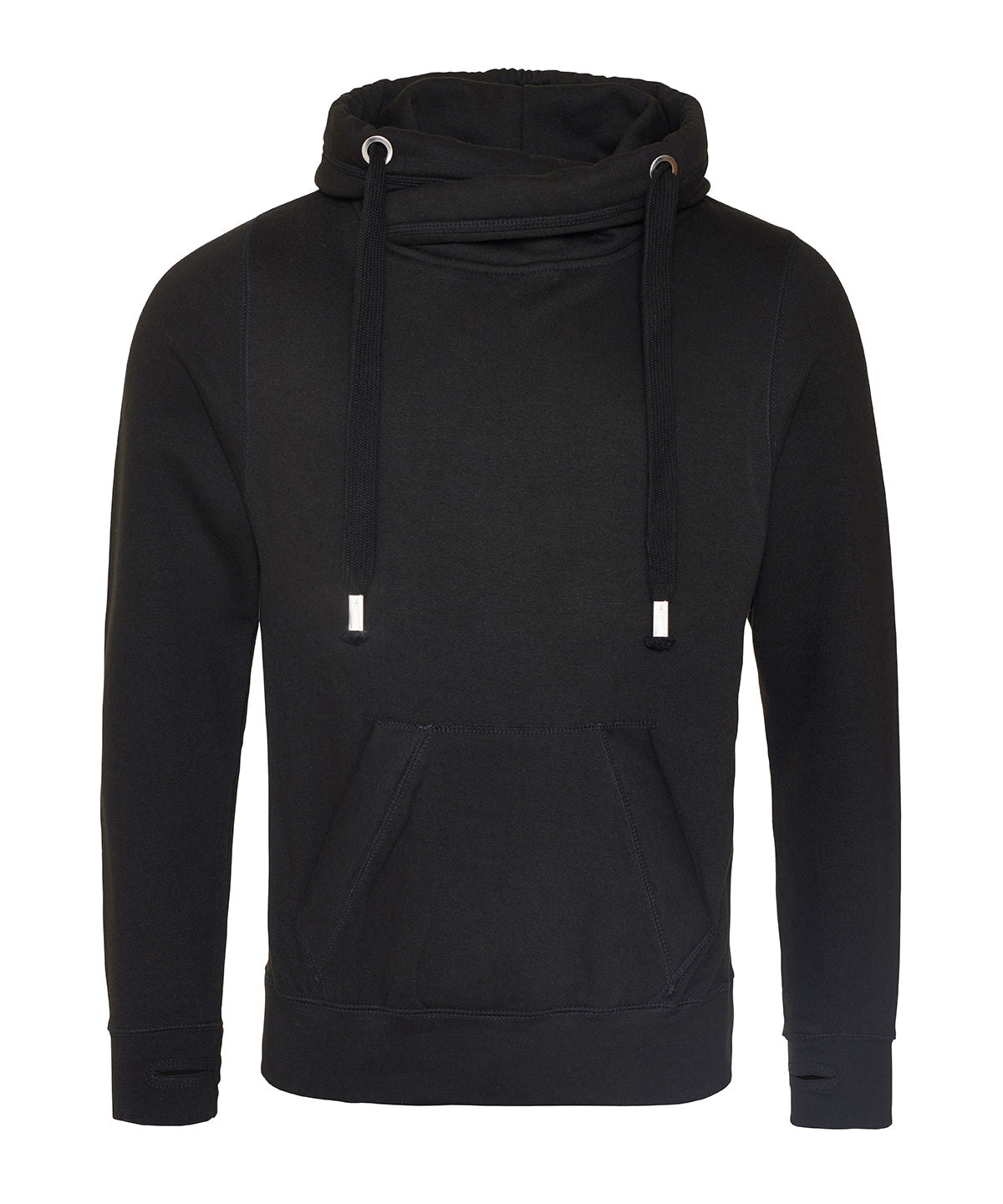 Cross neck hoodie