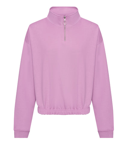 Women's cropped ¼-zip sweat