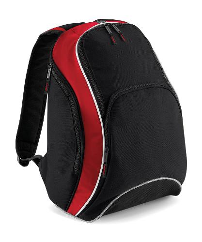 Personalised Black and Red Backpack