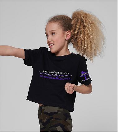 Sutton Stage School Cropped T-Shirt - Juniors