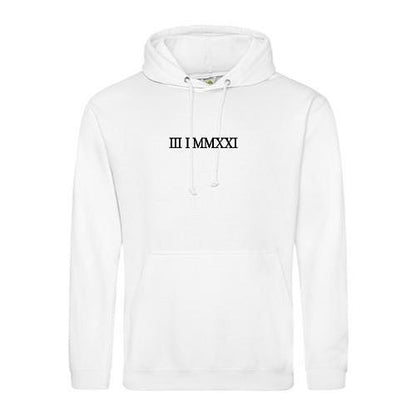 Embroidered Roman Numeral Hoodies