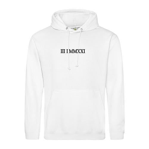 Embroidered Roman Numeral Hoodies