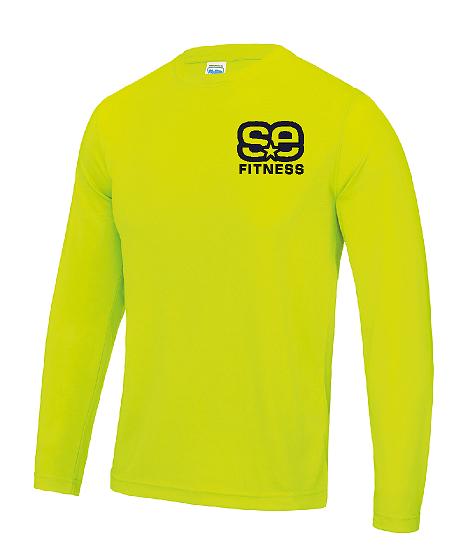 SE Fitness Long Sleeve T-Shirt - with REFLECTIVE PRINT - Ladies Fit