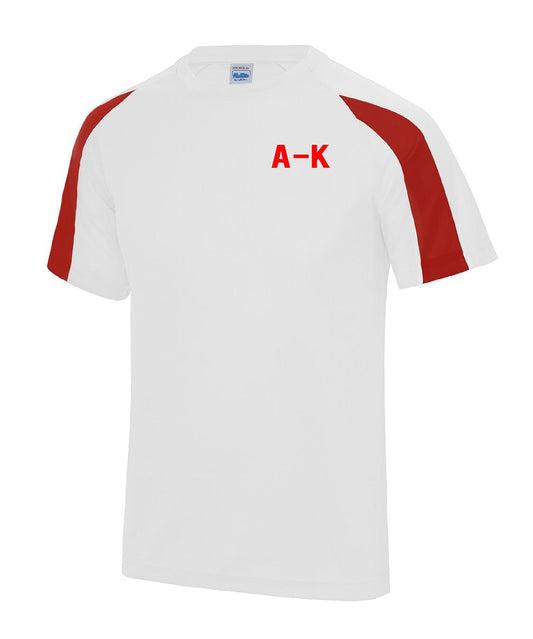 Adi Keih Arctic White/Fire Red - Contrast cool T