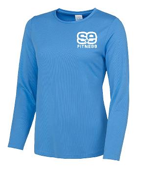 SE Fitness Long Sleeve T-Shirt with Reflective Print - Long Sleeve