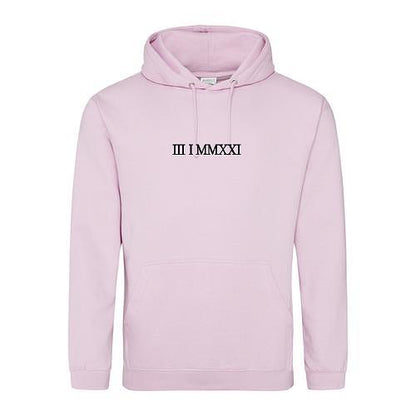 Embroidered Roman Numeral Hoodies