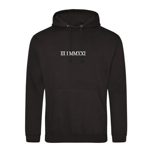 Embroidered Roman Numeral Hoodies