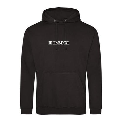 Embroidered Roman Numeral Hoodies