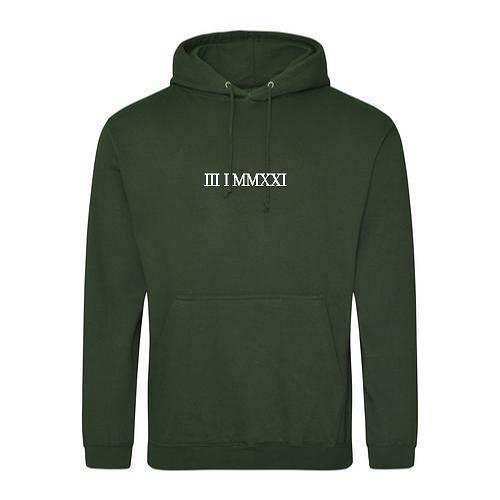 Embroidered Roman Numeral Hoodies