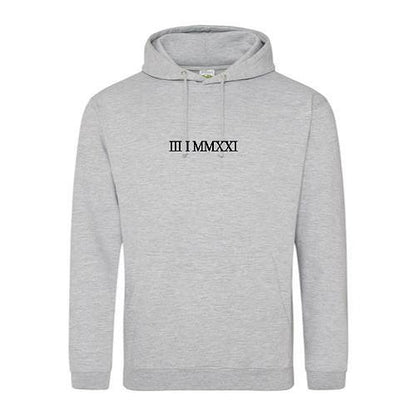 Embroidered Roman Numeral Hoodies