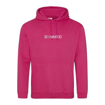 Embroidered Roman Numeral Hoodies