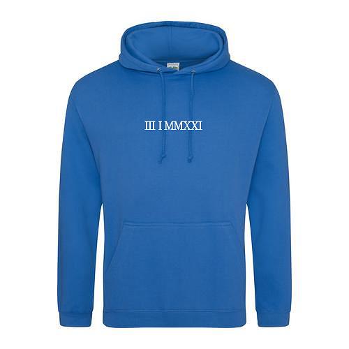 Embroidered Roman Numeral Hoodies