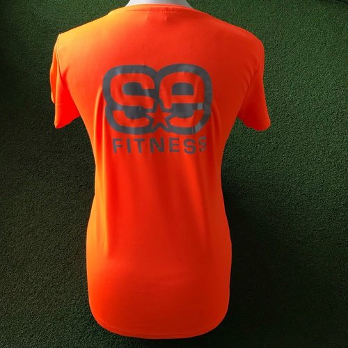 Orange reflective deals t shirt