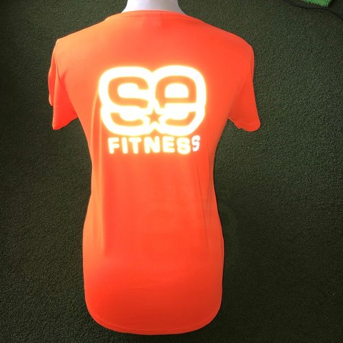 Orange reflective t on sale shirt